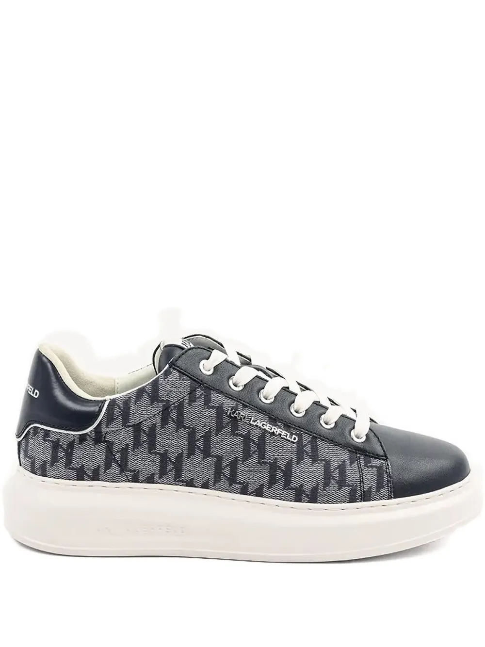 Karl Lagerfeld monogram jacquard sneakers Grey
