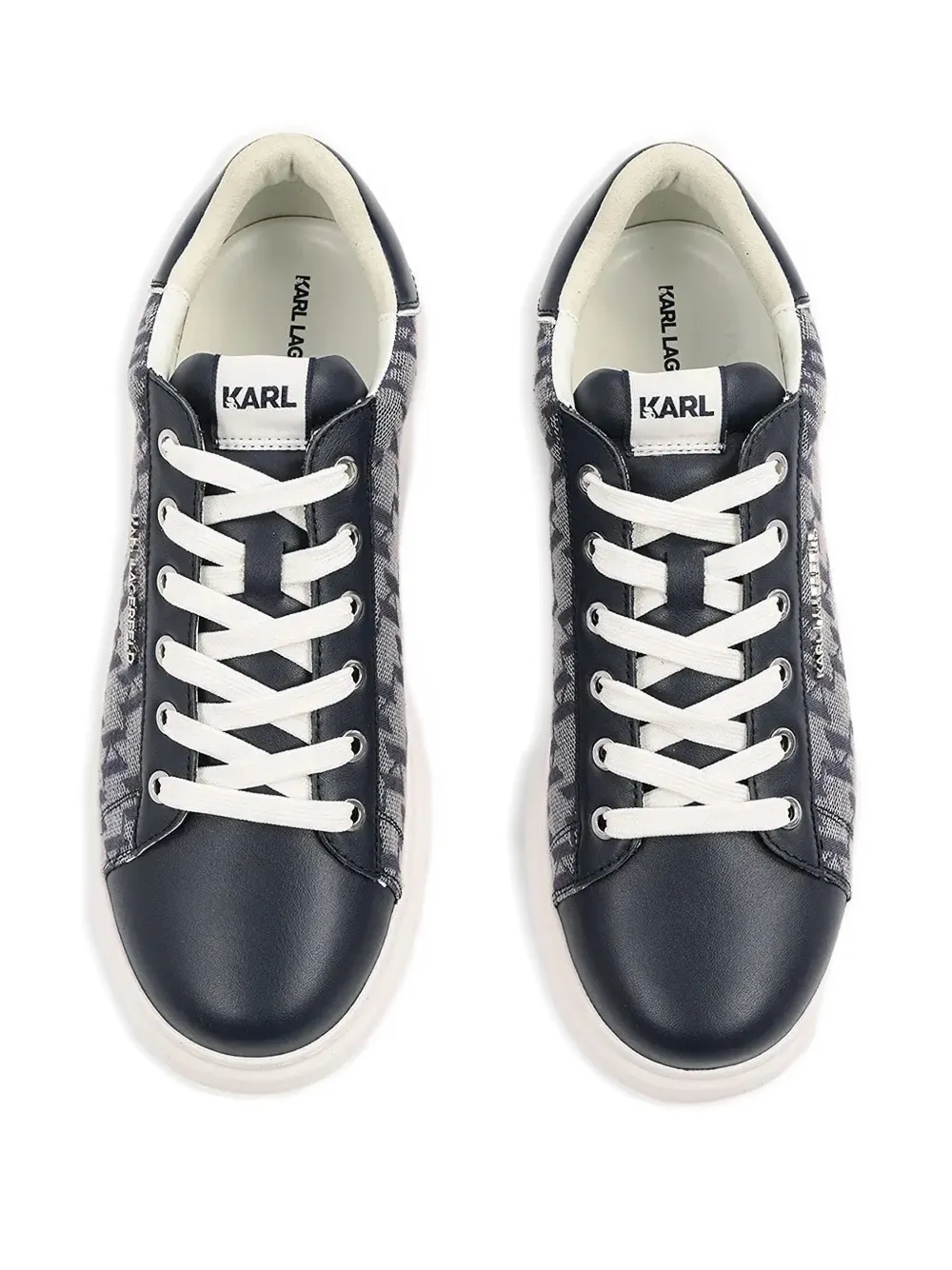 Karl Lagerfeld monogram jacquard sneakers Grey
