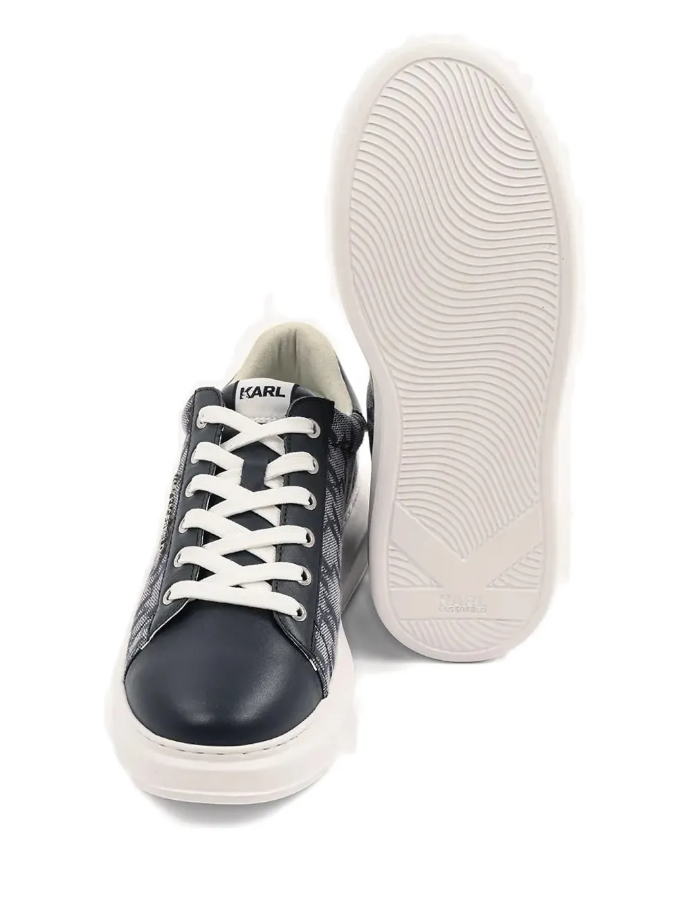 Karl Lagerfeld monogram jacquard sneakers Grey