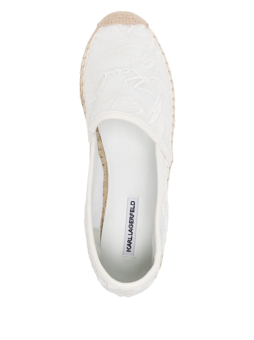 Karl Lagerfeld Kamini Orchid espadrilles White