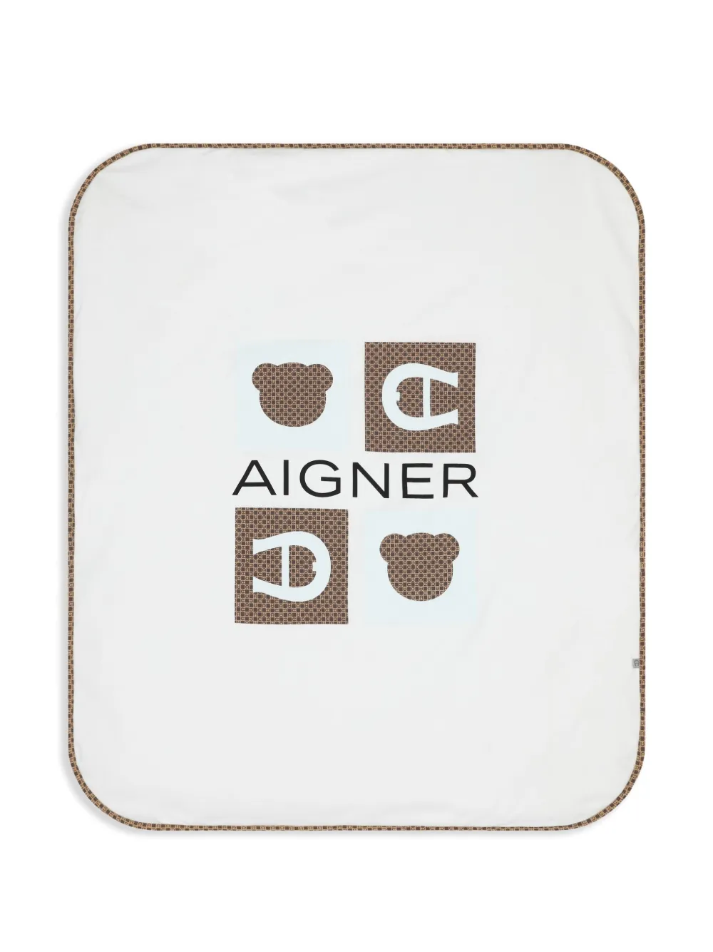 Aigner Kids Deken met logo Wit