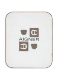 Aigner Kids logo blanket - White