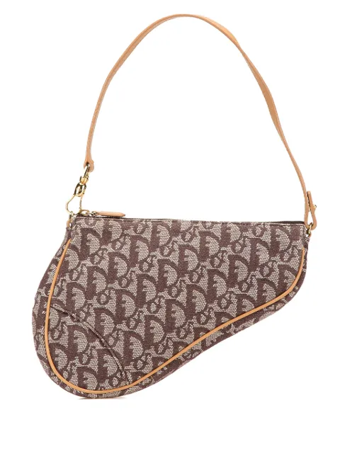 Christian Dior Pre-Owned 2001 Mini Diorissimo Canvas Saddle Pochette shoulder bag