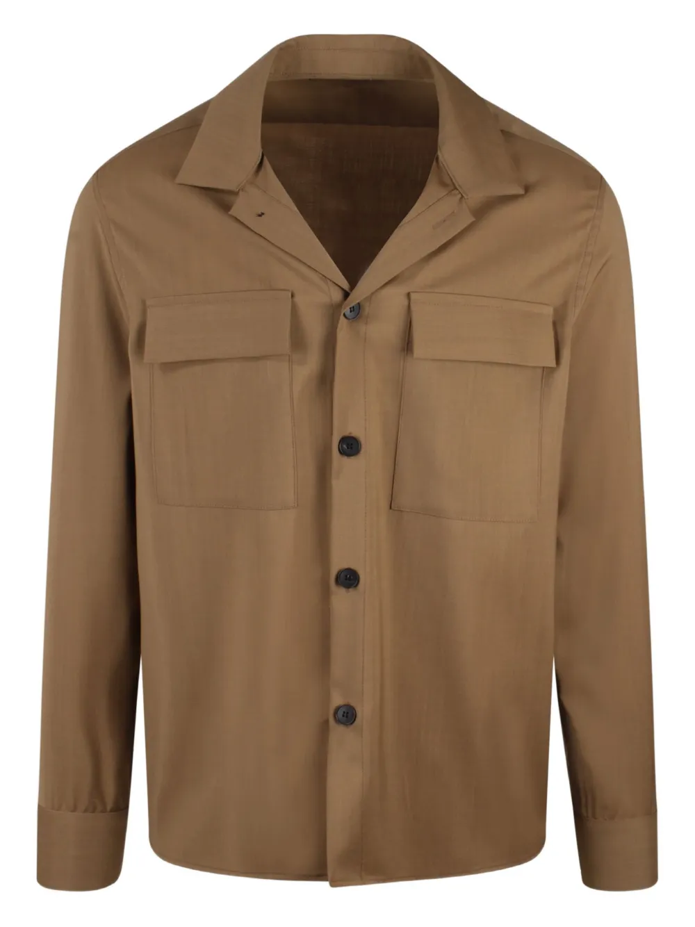 Low Brand camisa de lana | marrón | Image 1