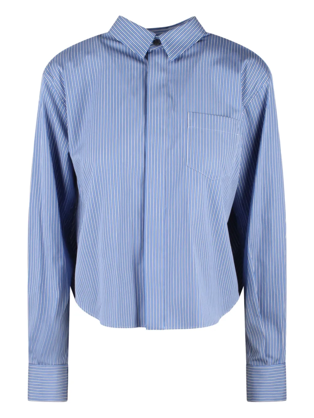 Sacai Gestreept blouse Blauw