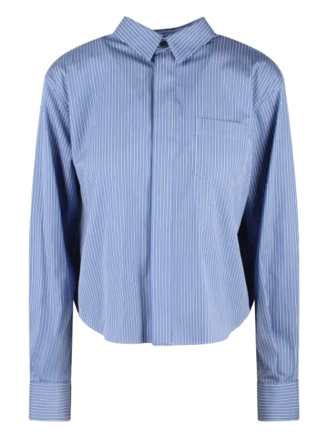 sacai Gestreiftes Hemd aus Popeline