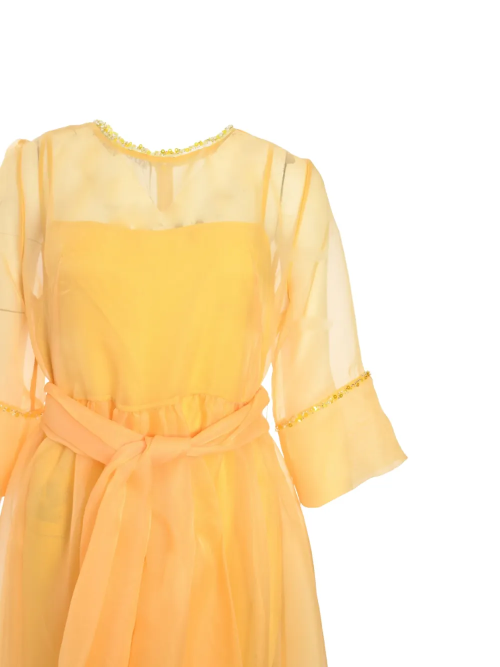 Baruni Beatrice jurk Geel
