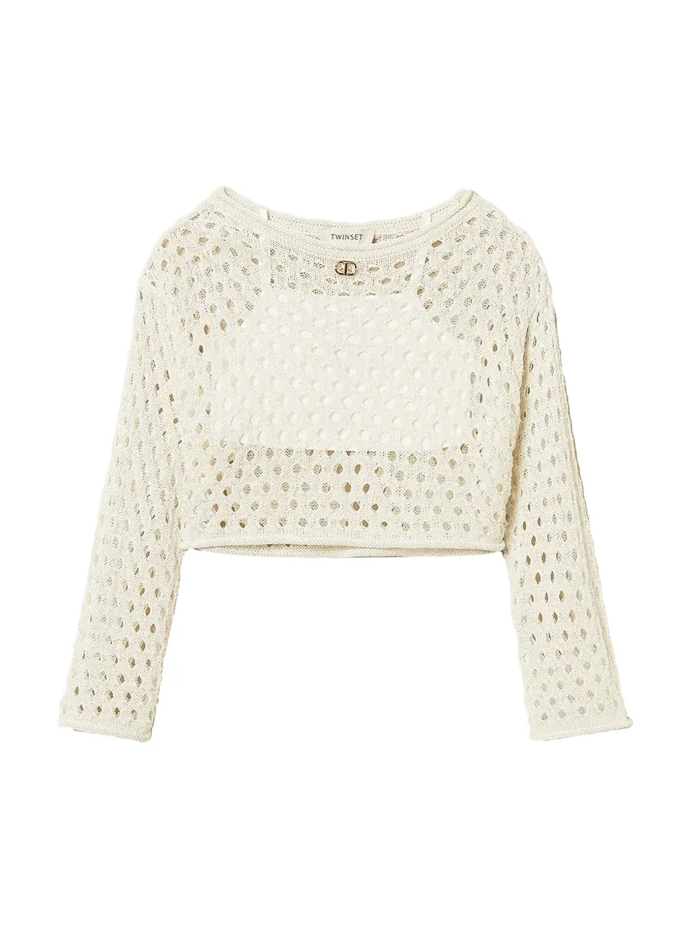 Twinset Long-sleeve Top In Neutral