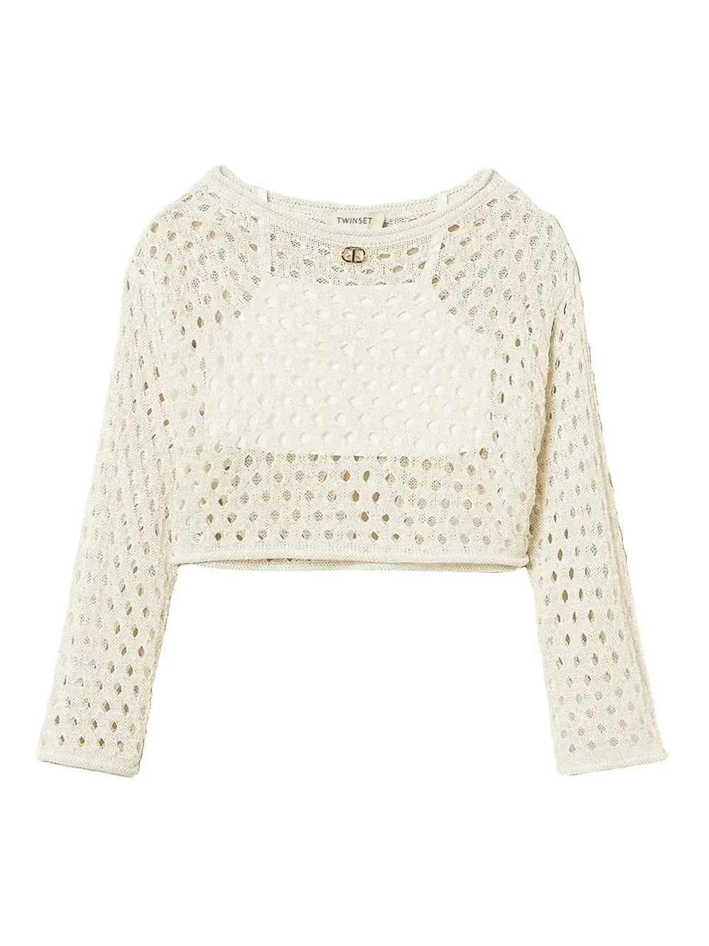 Twinset Long-sleeve Top In Neutral