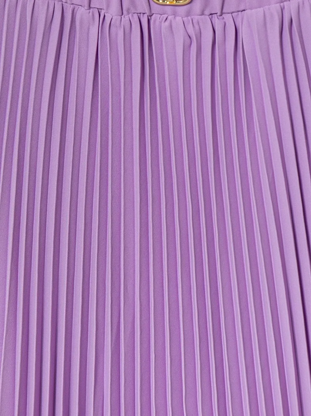 Twinset Pleated Ruffled Midi Skirt In Purple