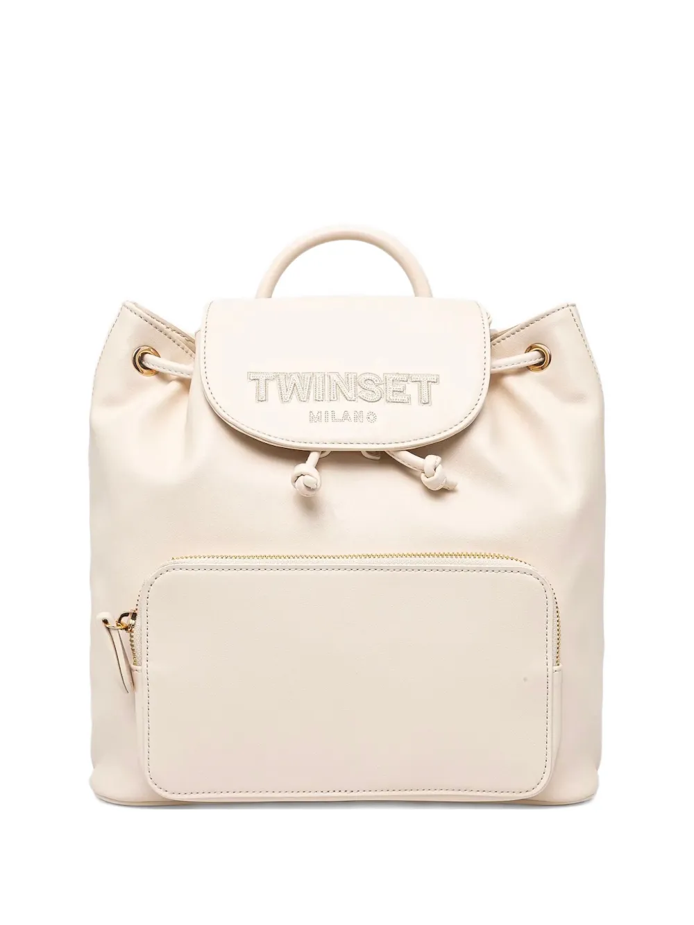logo-embossed backpack