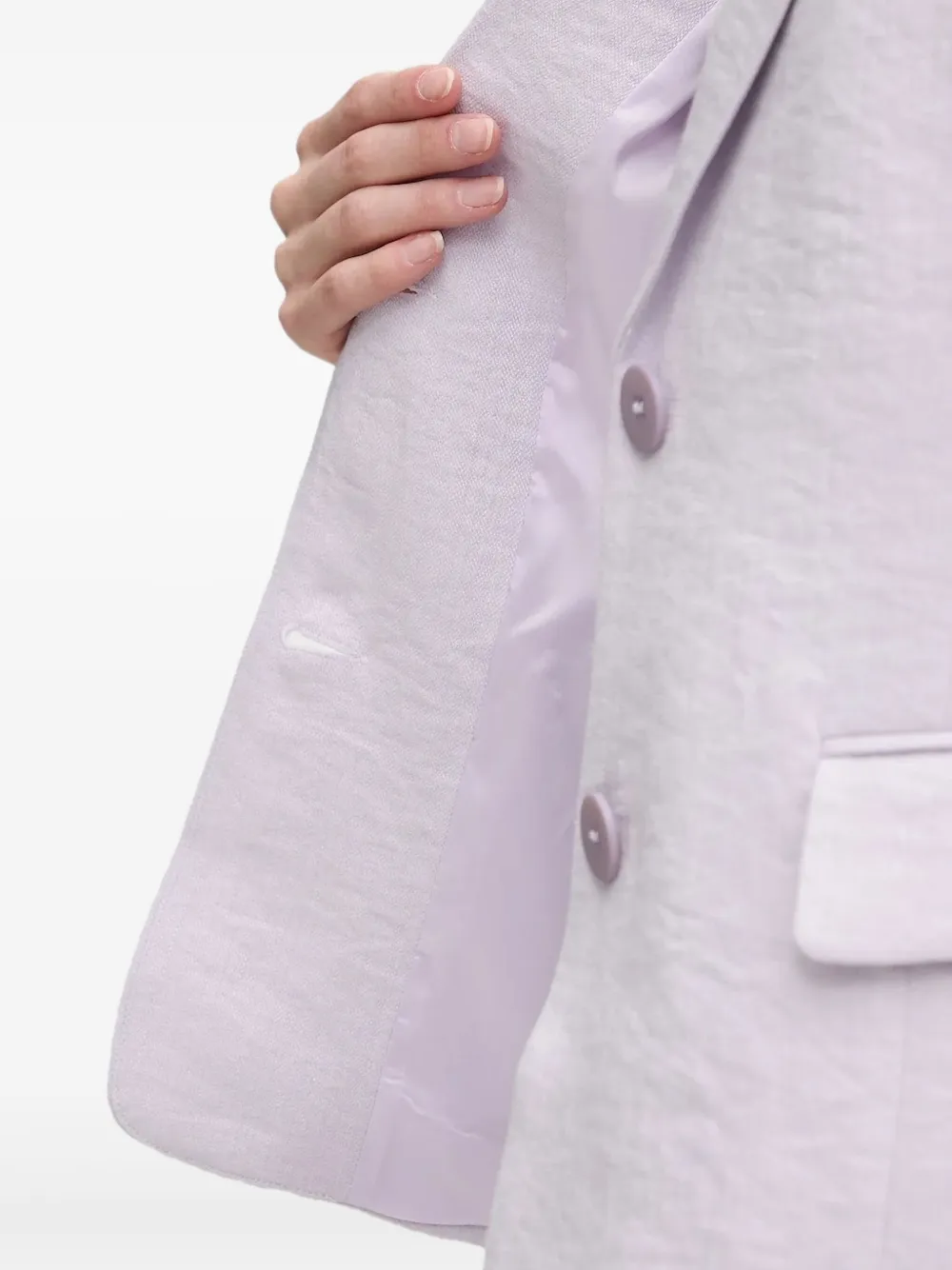 puff-sleeve button top