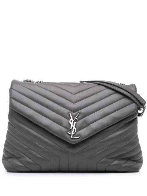 Saint Laurent Pre-Owned 2017 Large Leather Monogram Matelasse LouLou shoulder bag