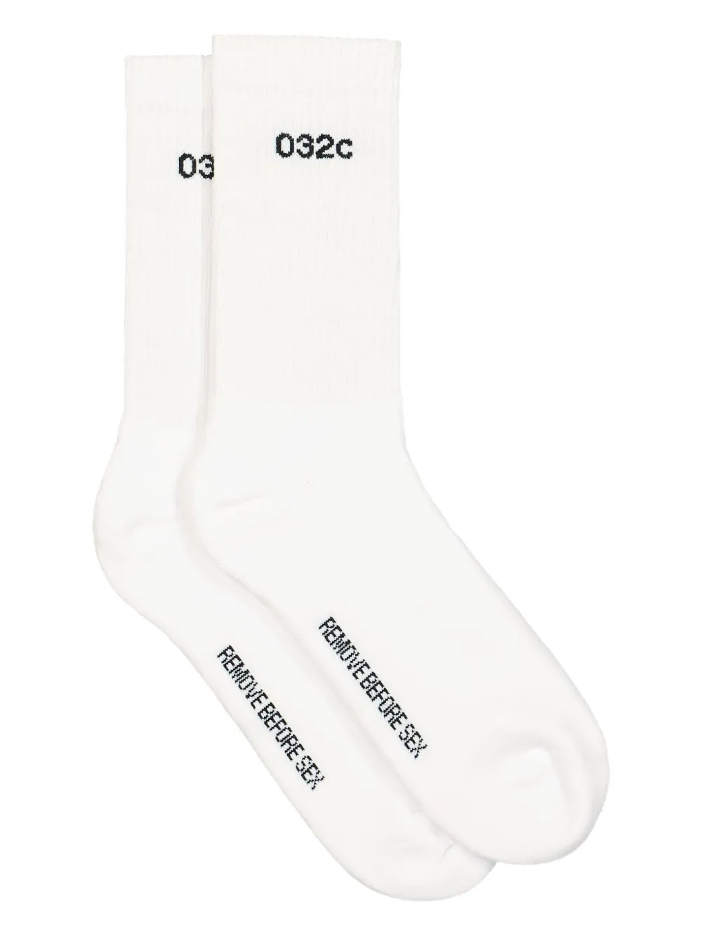 032c Remove Before Sex socks - ホワイト 032c Remove Before Sex socks - ホワイト