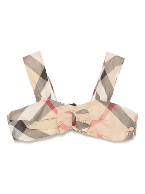 Burberry Kids check-print swimsuit