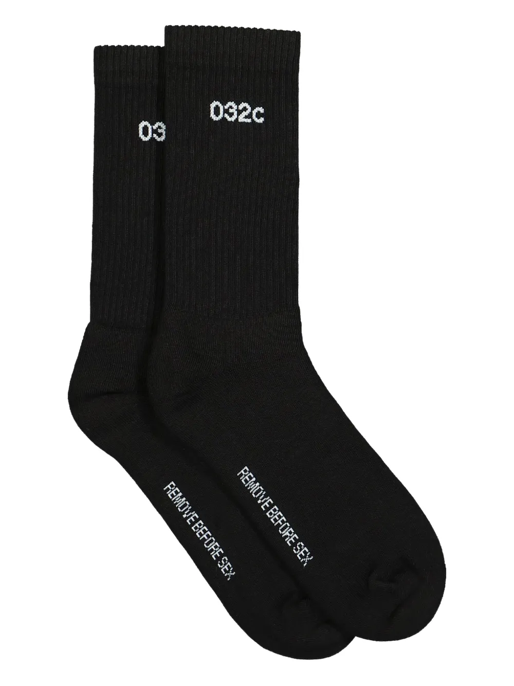 032c calcetines Remove Before Sex | negro | Image 1