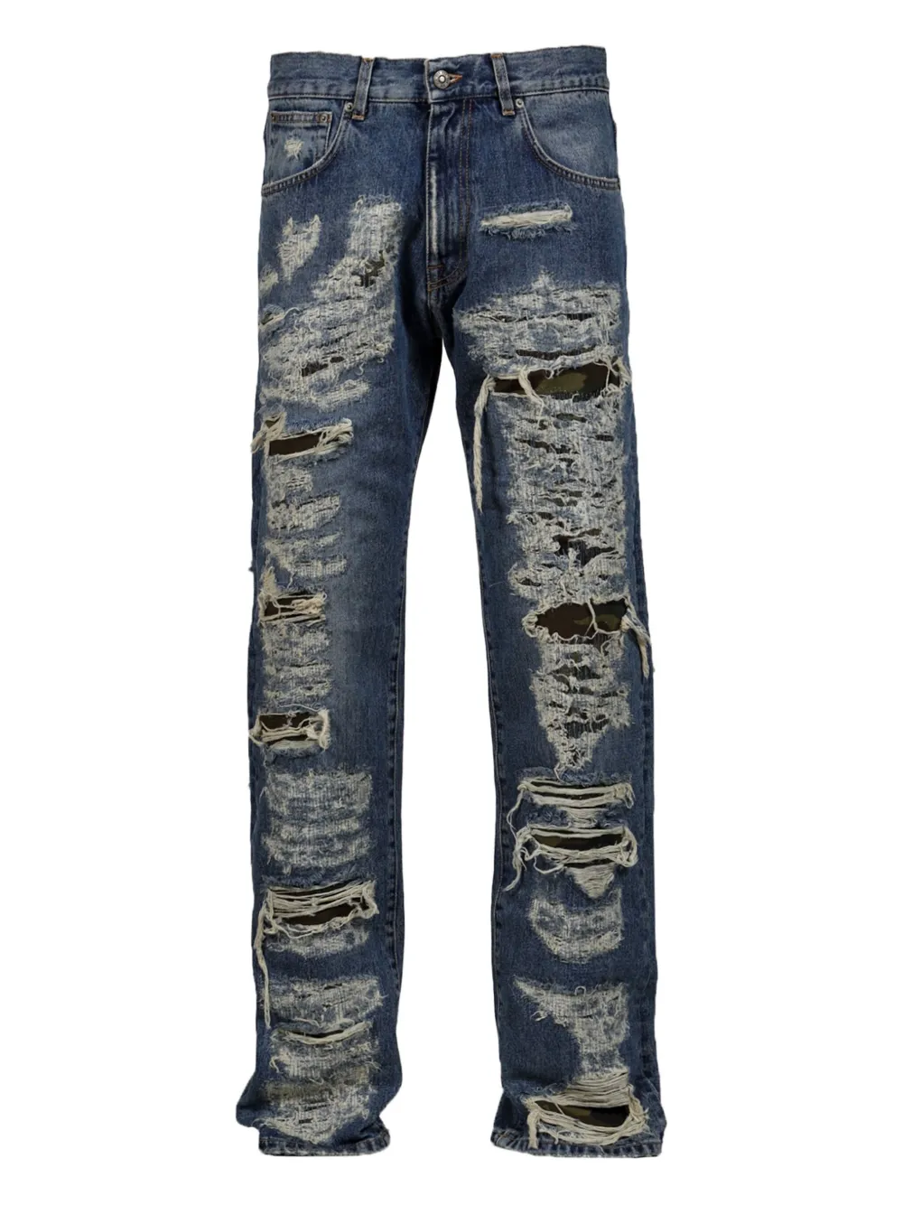 logo-patch jeans