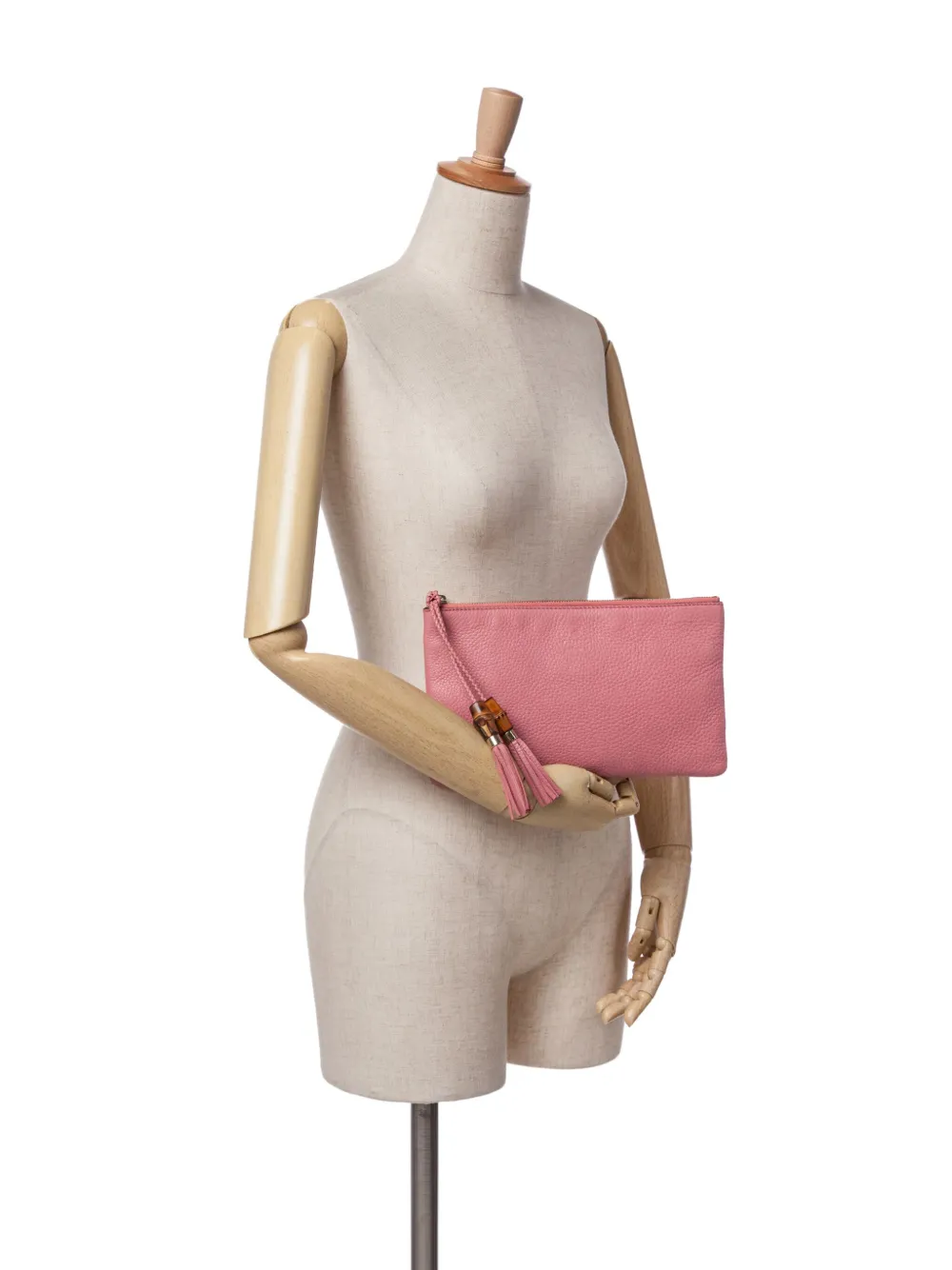 Gucci Pre-Owned Clutch Bamboo in pelle di vitello 2016-2024 | Image 7