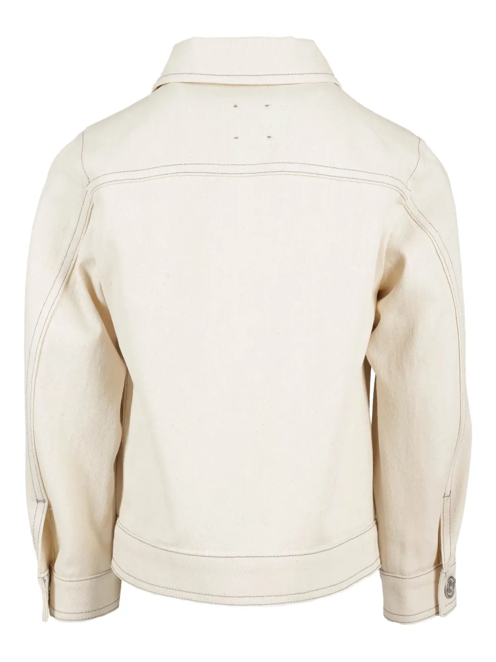 Eleventy Kids Katoenen jack met shirtkraag Wit