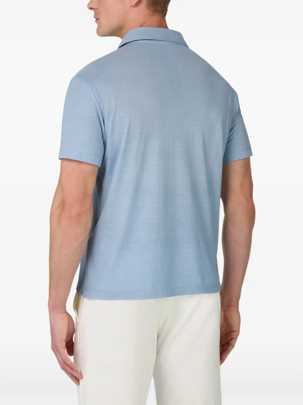 Boggi Milano cotton polo shirt Blauw