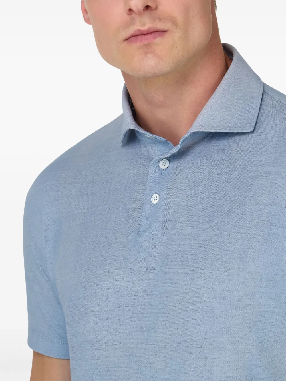 Boggi Milano cotton polo shirt Blauw