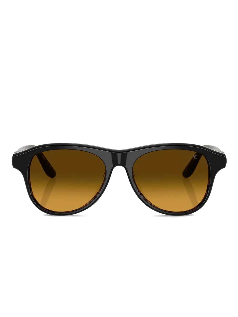 Brunello Cucinelli tortoiseshell-pattern sunglasses Zwart