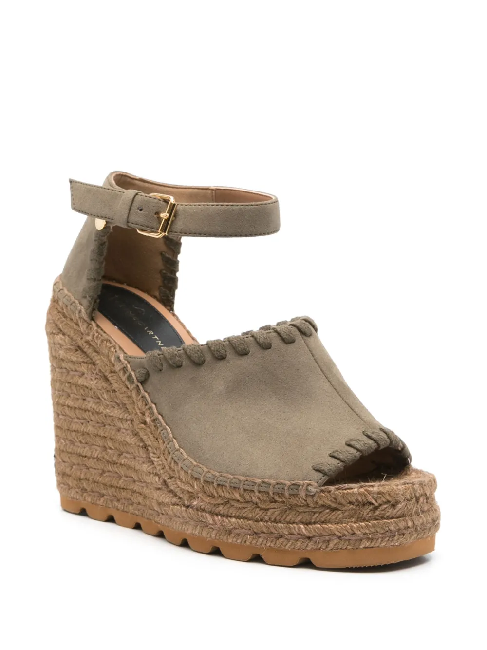 Stella McCartney 100mm Gaia espadrilles Green