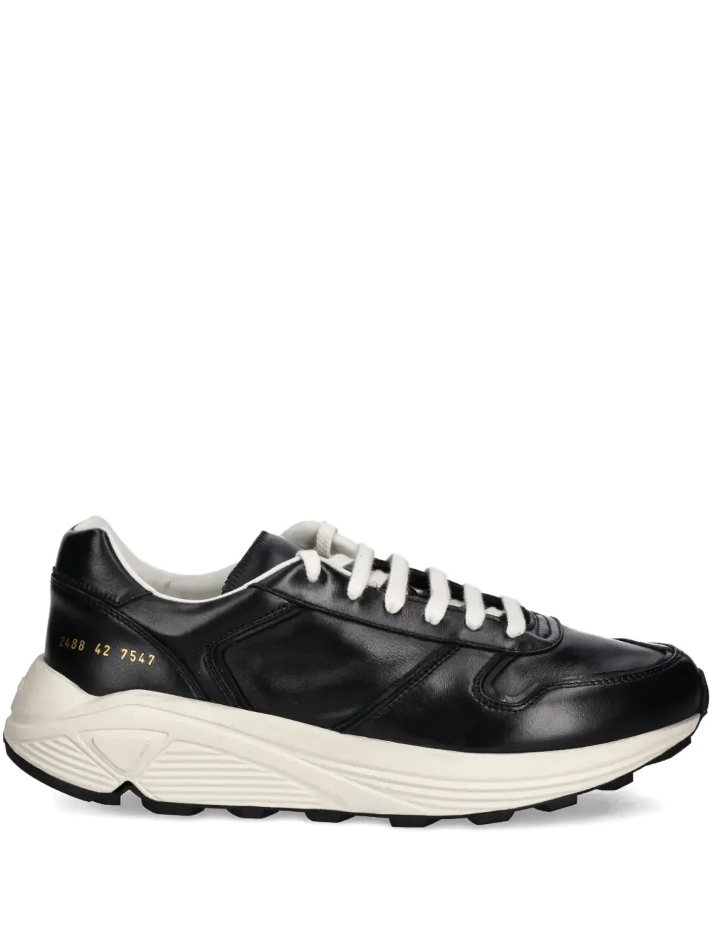 Common Projects Premium Runner leather sneakers Black