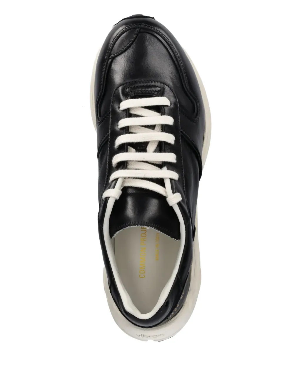 Common Projects Premium Runner leather sneakers Black