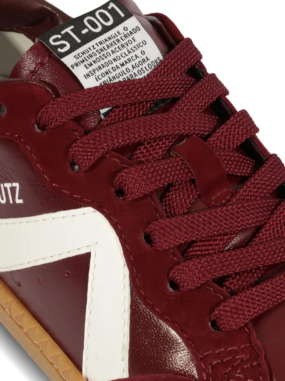 Schutz 30mm panelled low-top sneakers Red