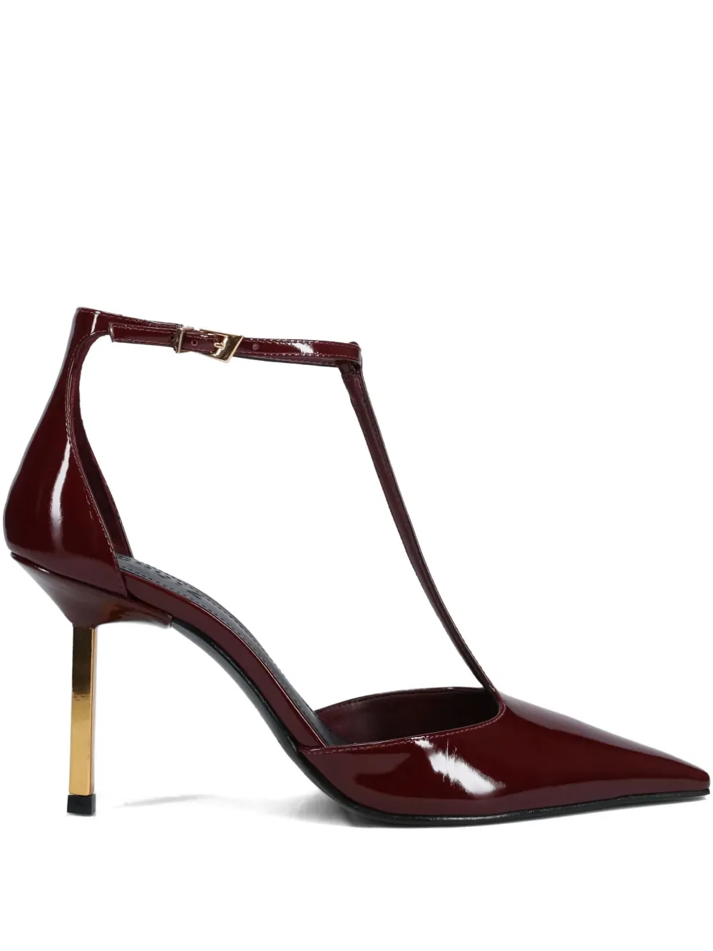 Schutz T-bar strap patent pumps Red