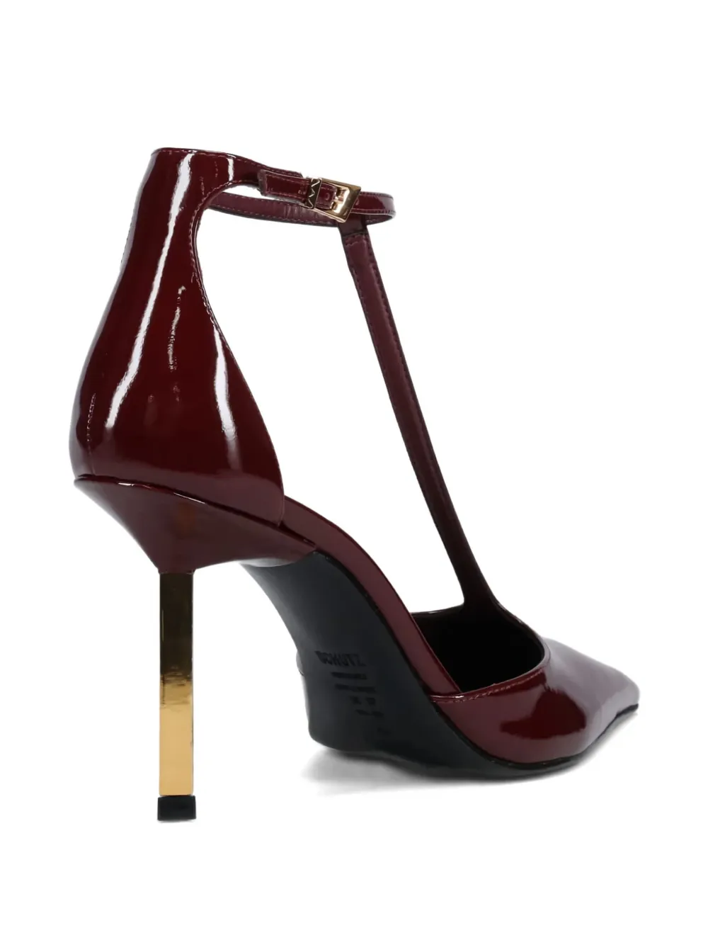 Schutz T-bar strap patent pumps Red