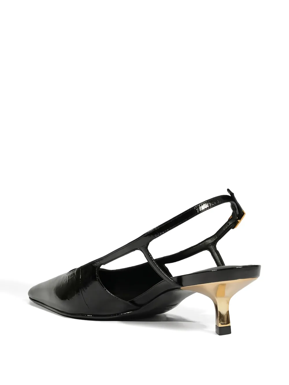 Schutz 40mm pointed-toe slingback pumps Black