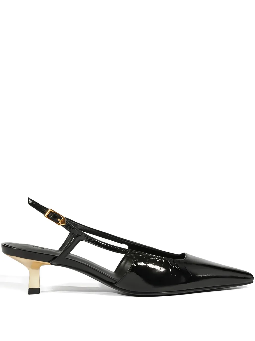 Schutz 40mm pointed-toe slingback pumps Black