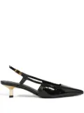 Schutz 40mm pointed-toe slingback pumps - Black