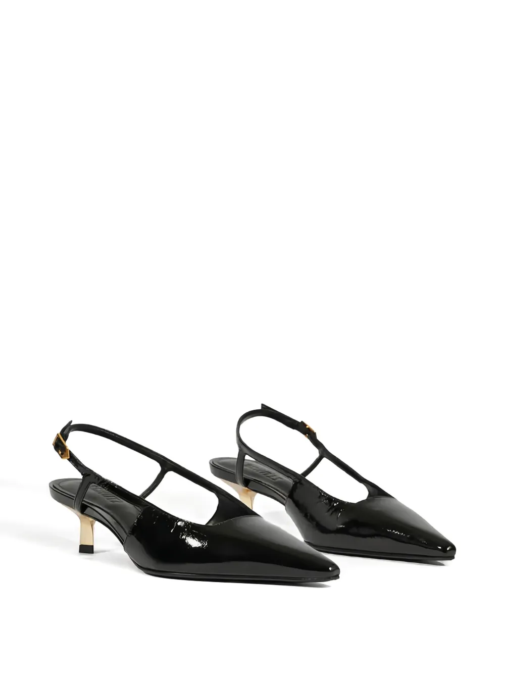 Schutz 40mm pointed-toe slingback pumps Black