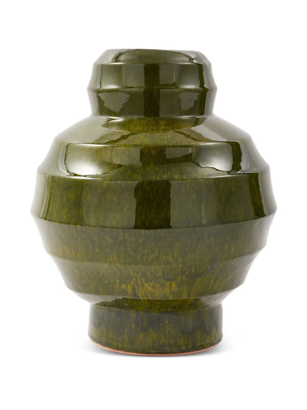 POLSPOTTEN Sumo geometric vase | Green | Image 1