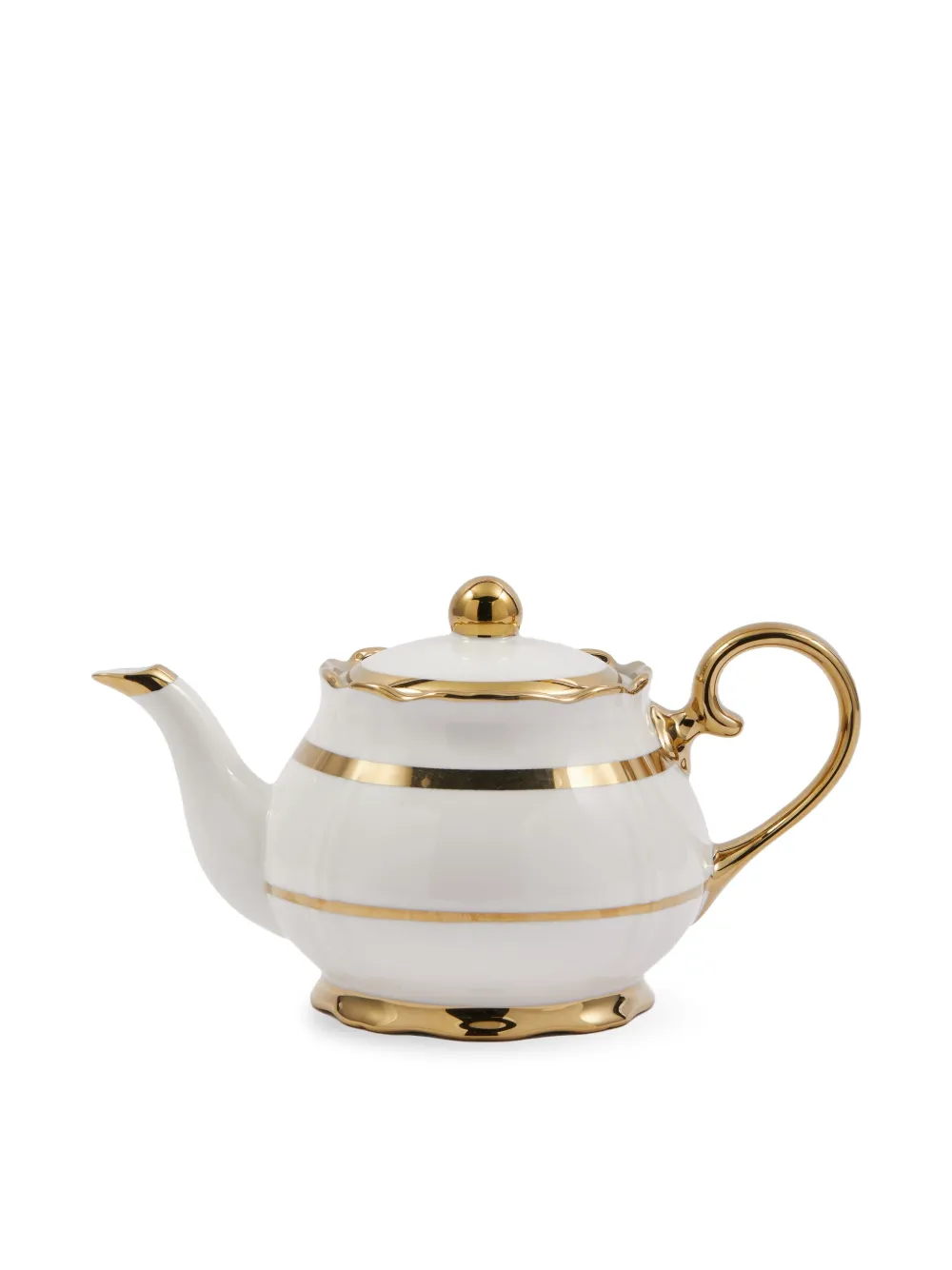 POLSPOTTEN Golden Finds teapot | White | Image 1