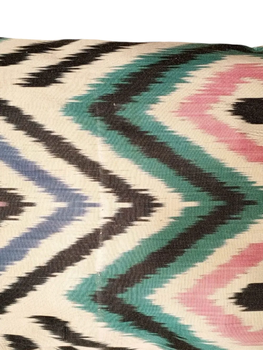 Les-Ottomans Ikat geometric pattern decorative cushion | Cushions | Image 2