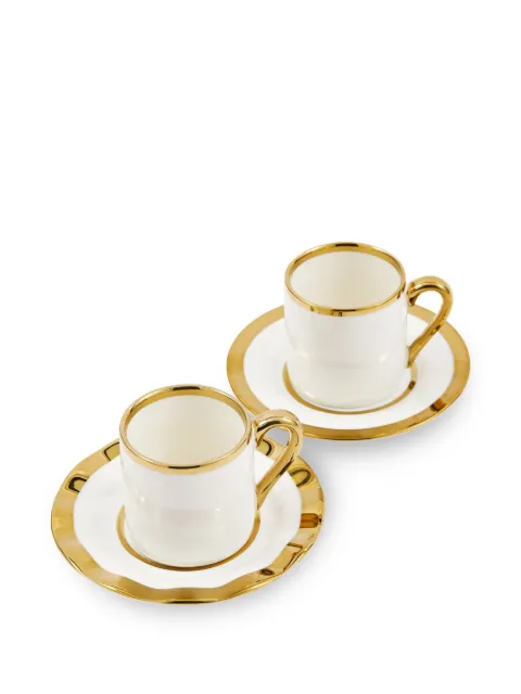 POLSPOTTEN tazas de café Golden Finds (set de 4)