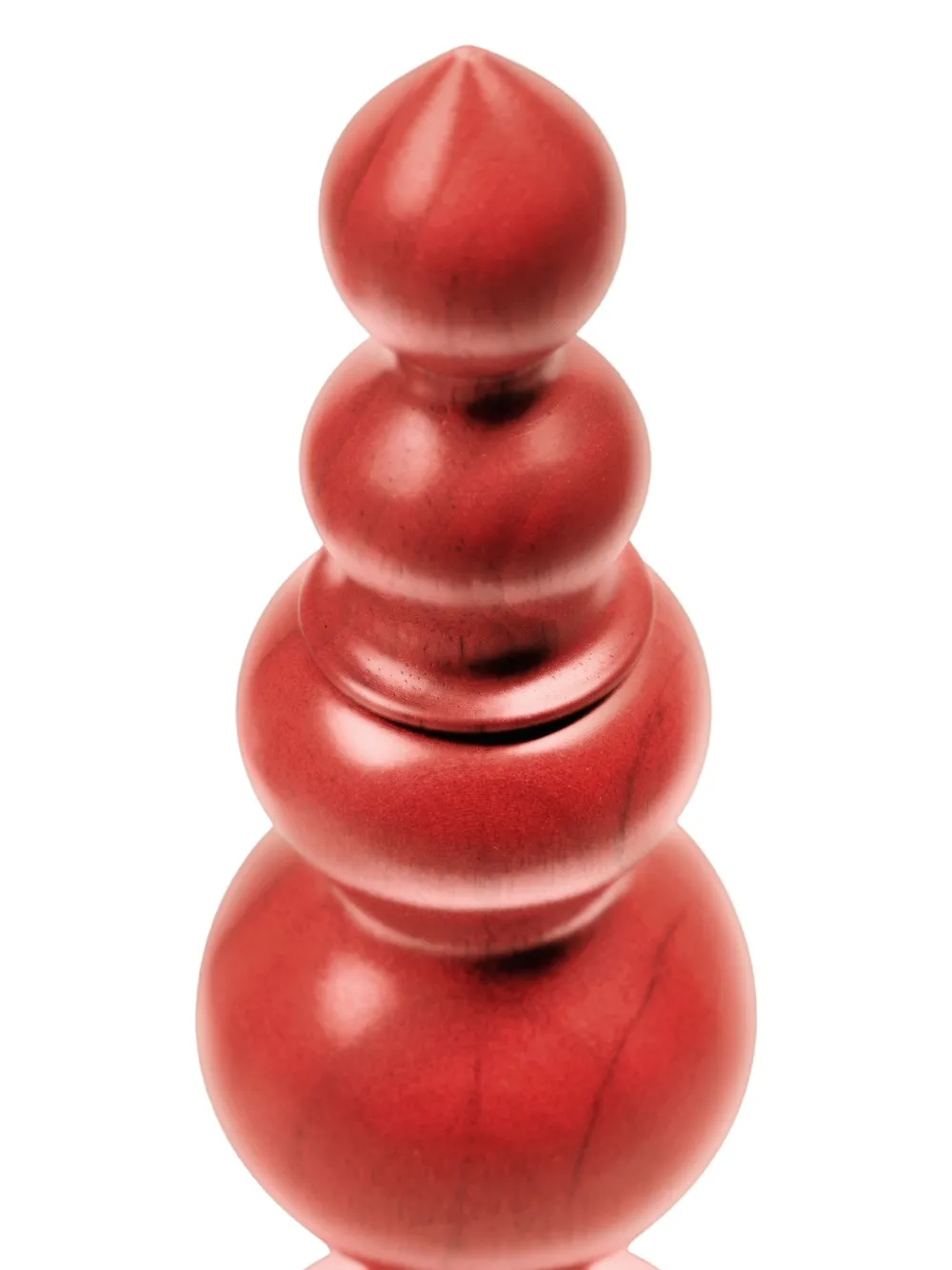 Polspotten Wooden Salt And Pepper Grinder In Red