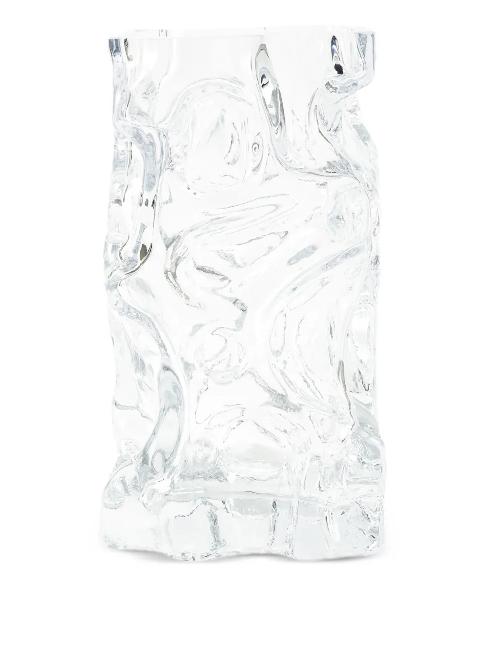 POLSPOTTEN vase sculptural en verre clair | blanc | Image 1