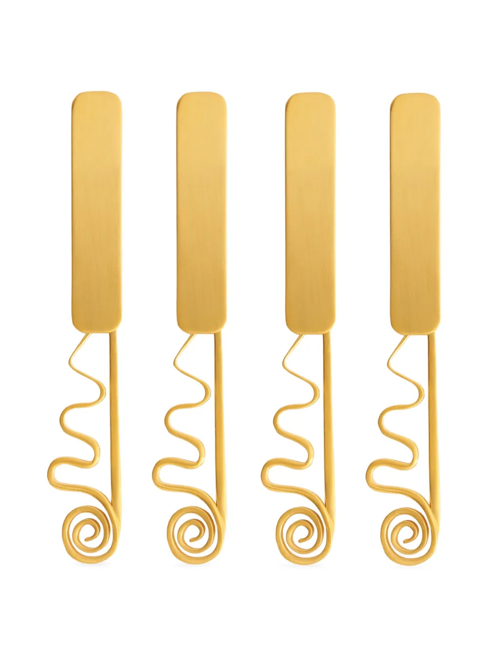L'Objet Spirale spreaders (set of four) | Gold | Image 1