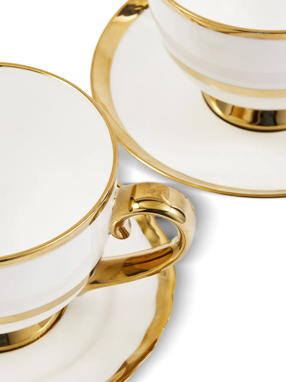 Polspotten Golden Finds Porcelain Teacups (set Of Two)