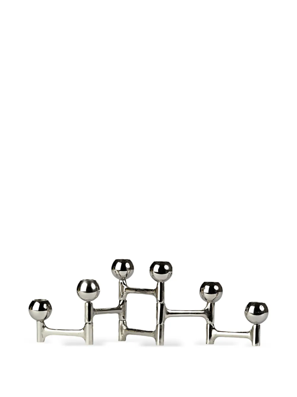 POLSPOTTEN Round Folding candle holder | Silver | Image 1