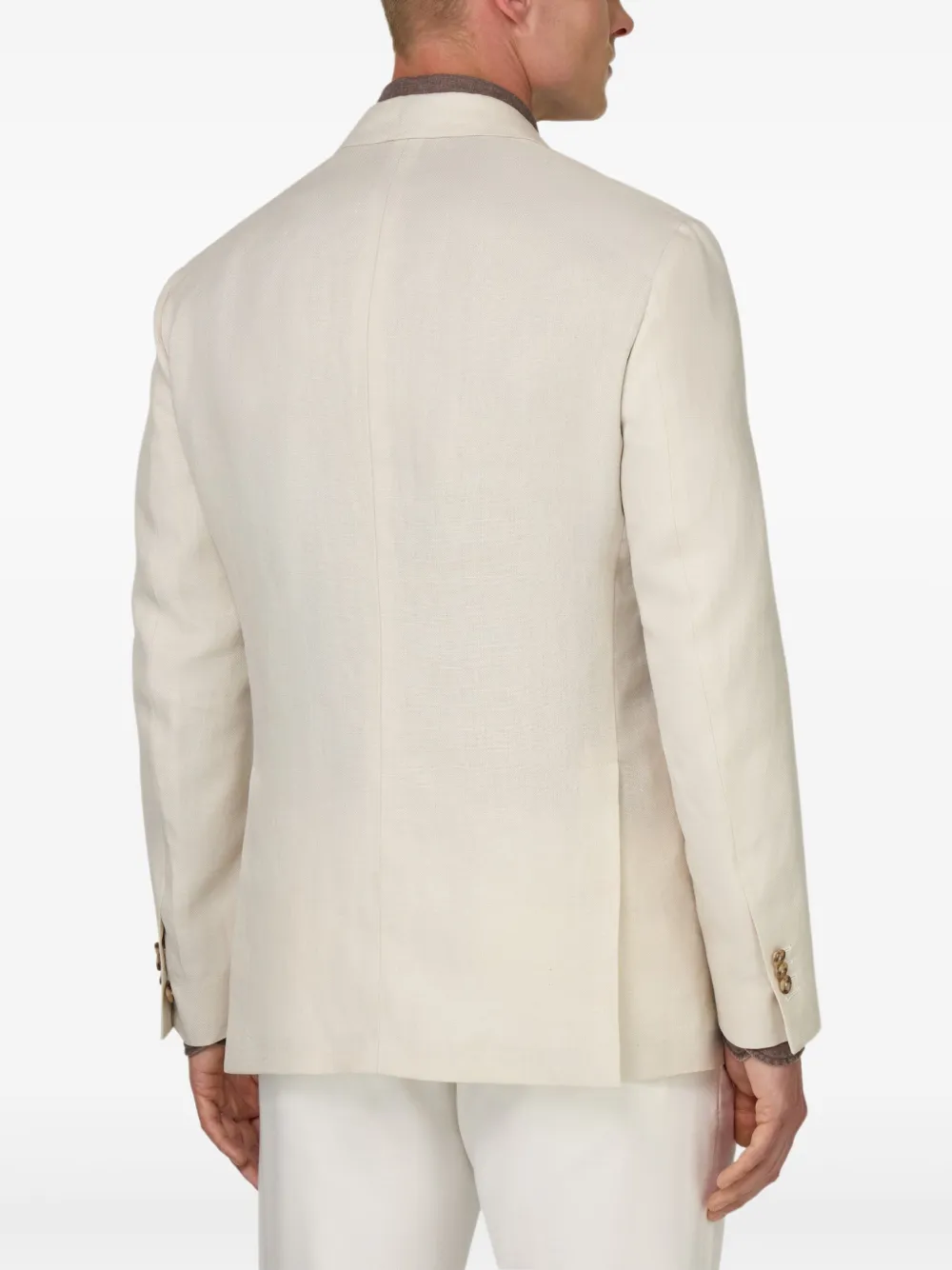 Boggi Milano Linnen blazer Beige