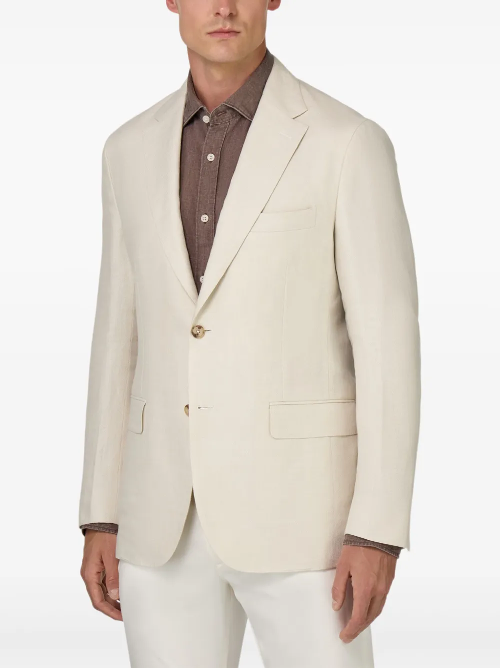 Boggi Milano Linnen blazer Beige