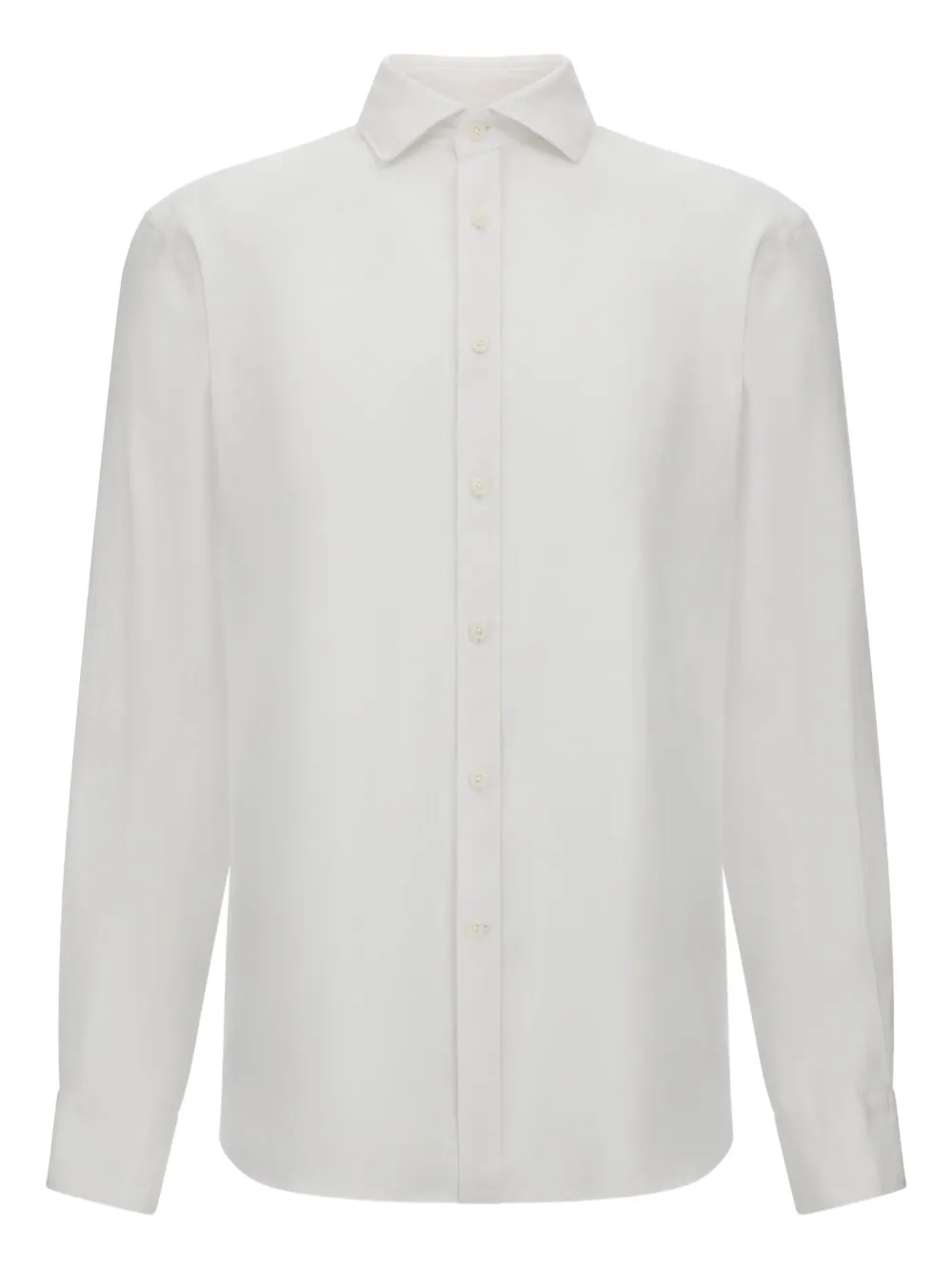 Boggi Milano Regular Fit Linen Shirt - ホワイト Boggi Milano Regular Fit Linen Shirt - ホワイト