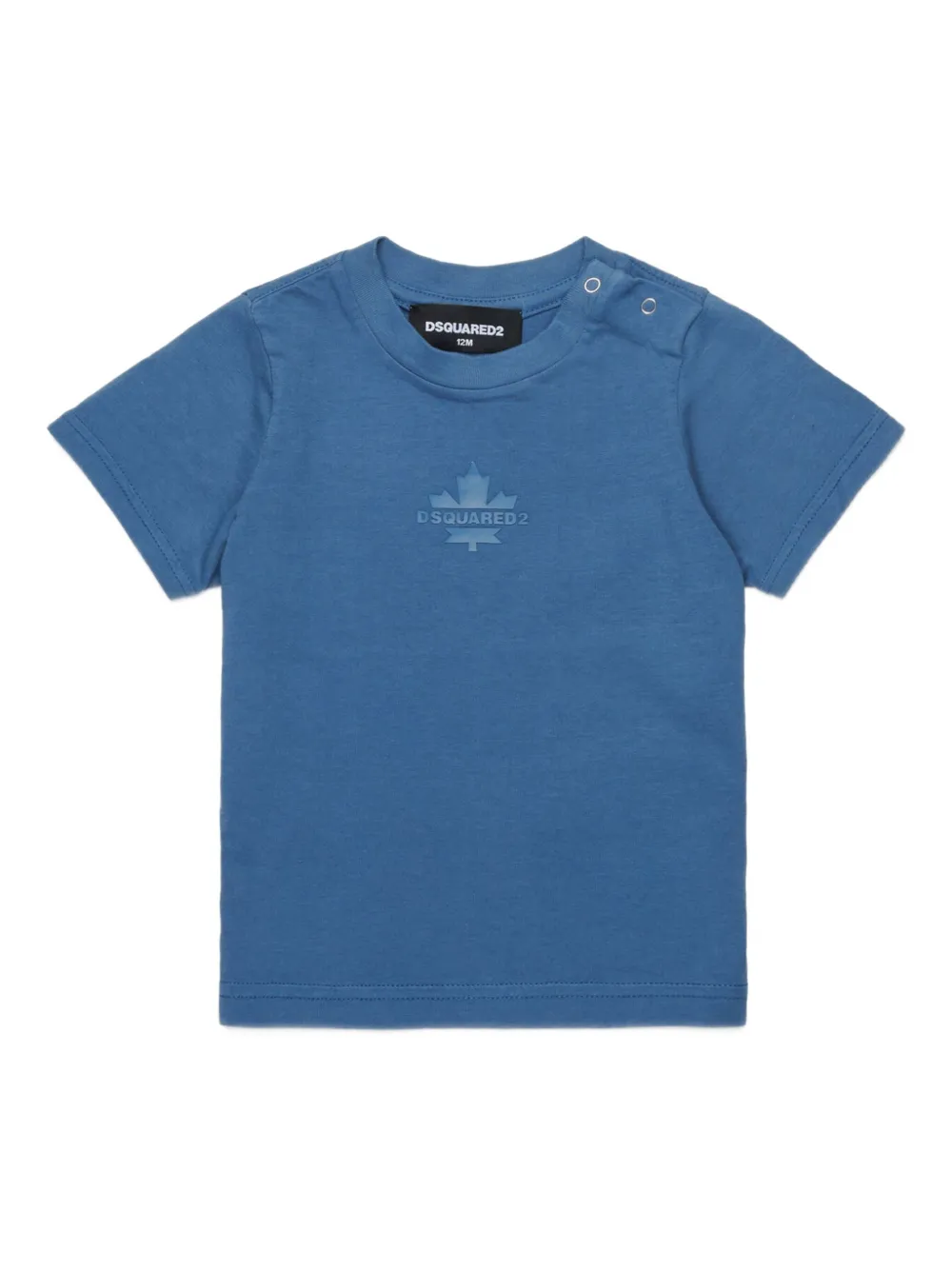 DSQUARED2 KIDS maple-leaf logo T-shirt Blauw