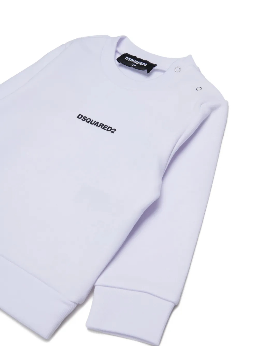 Dsquared2 Logo-print Crew-neck Sweatshirt In White